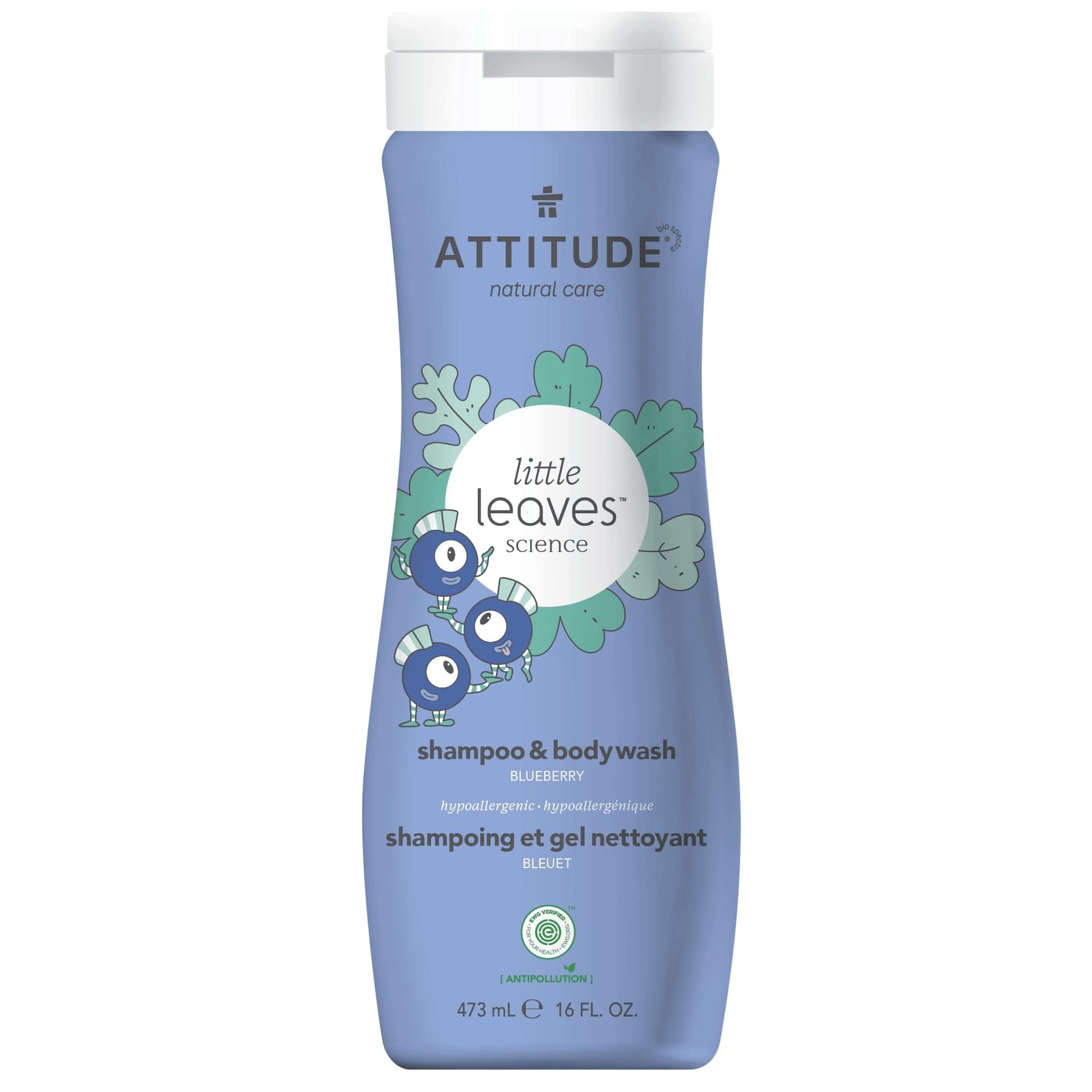 ATTITUDE  little leaves™ Shampoo and Body Wash 2-in-1 for kids Blueberry - 16 FL. OZ. 11016_en?_main? Blueberry / 16 FL. OZ.