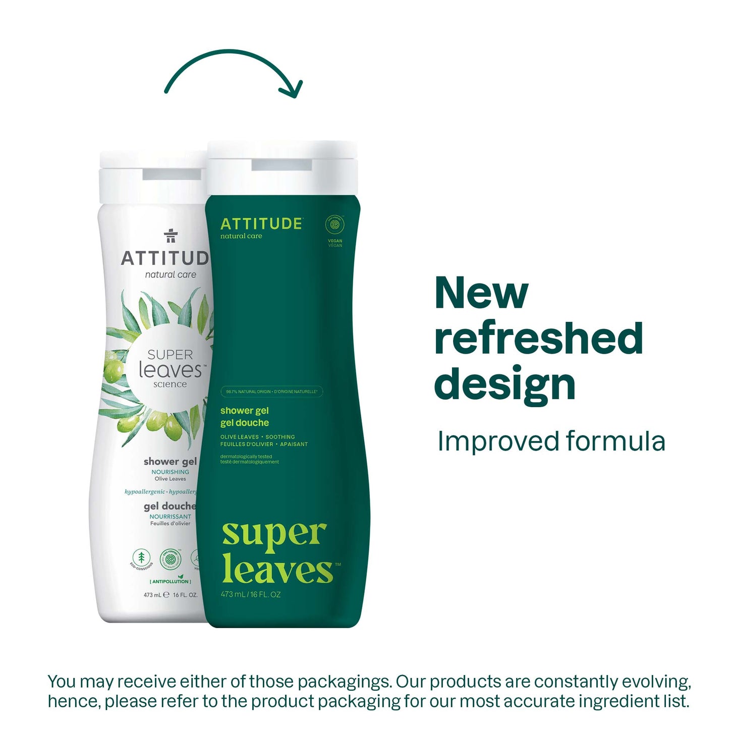 ATTITUDE Super leaves™ Shower Gel Nourishing Olive Leaves 11293_en? 16 FL. OZ.