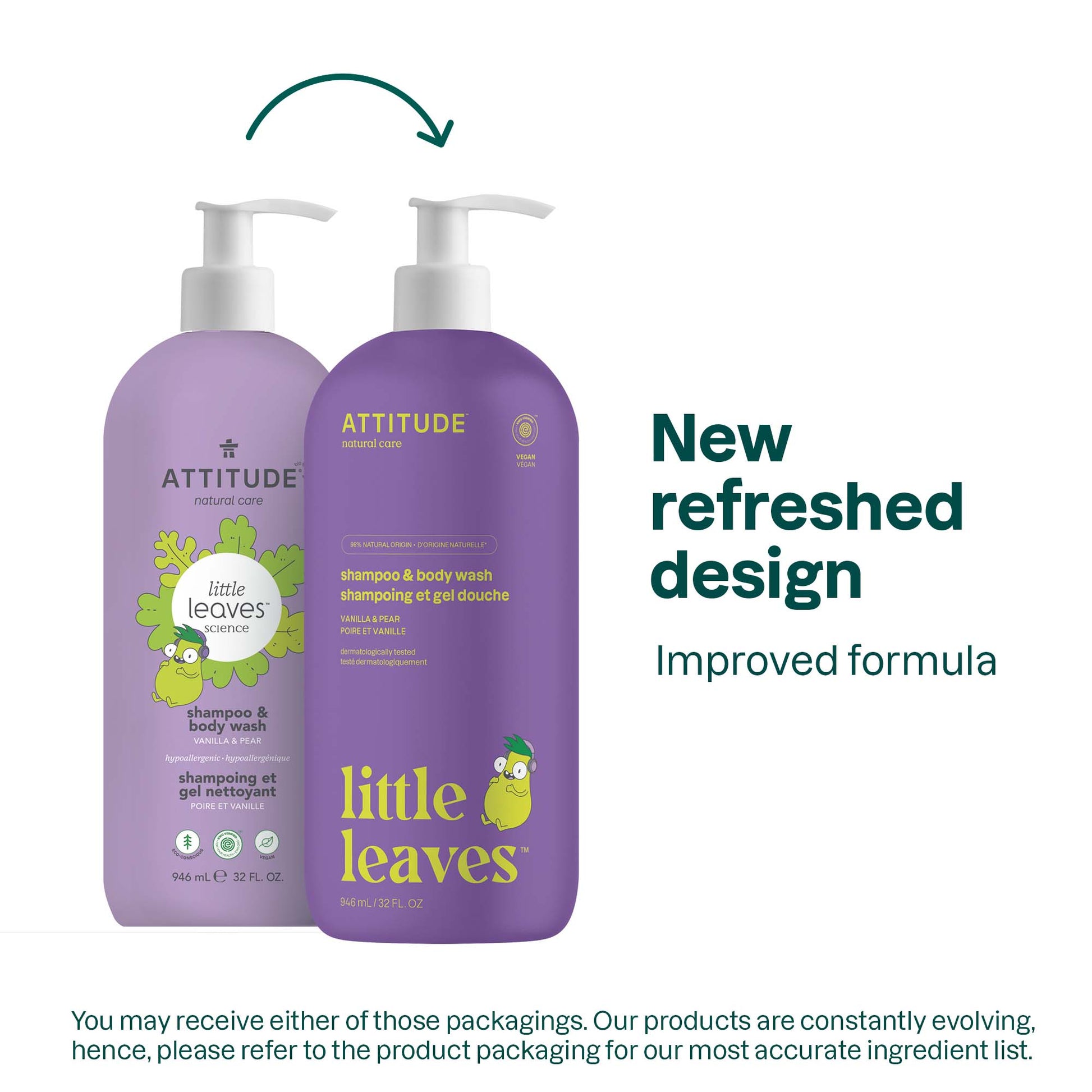 ATTITUDE little leaves™ Shampoo and Body Wash 2-in-1 for kids Vanilla and pear - 32 FL. OZ. 11525_en? Vanilla and pear / 32 FL. OZ.