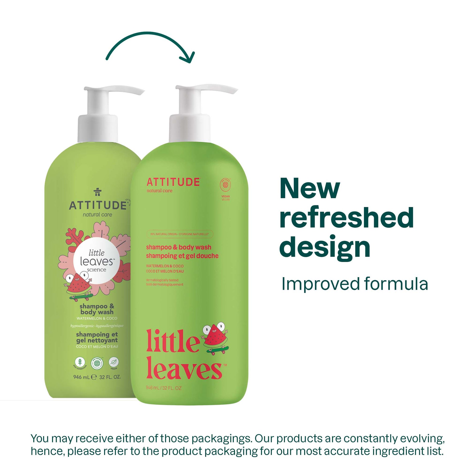 ATTITUDE little leaves™ Shampoo and Body Wash 2-in-1 for kids Watermelon and Coco - 32 FL. OZ. 11527_en? Watermelon and Coco / 32 FL. OZ.