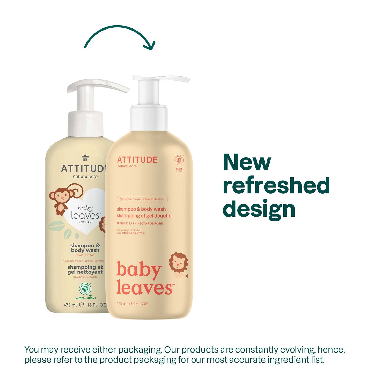2-in-1 Shampoo & Body Wash : BABY LEAVES™