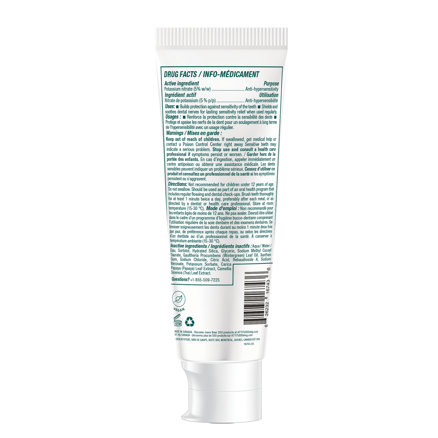 Fluoride Free Adult Toothpaste