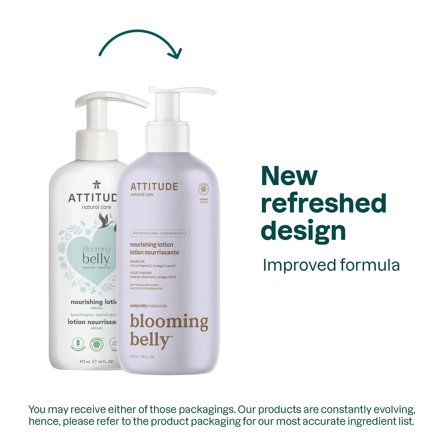 ATTITUDE blooming belly nourishing lotion Argan 18121_en? 16 FL. OZ.