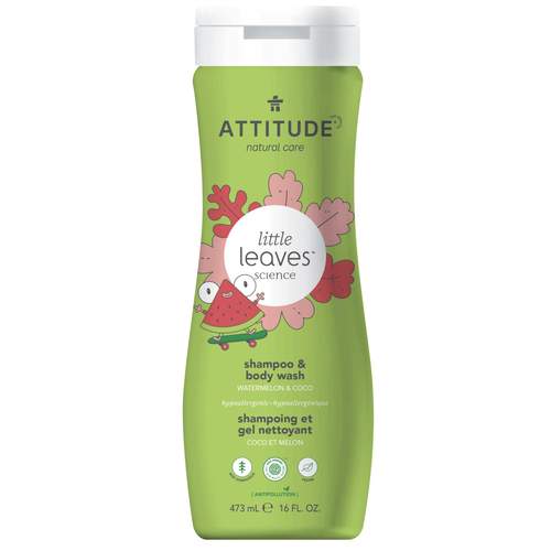 ATTITUDE little leaves™ Shampoo and Body Wash 2-in-1 for kids Watermelon and Coco - 16 FL. OZ. 11017_en?_main? Watermelon and Coco / 16 FL. OZ.