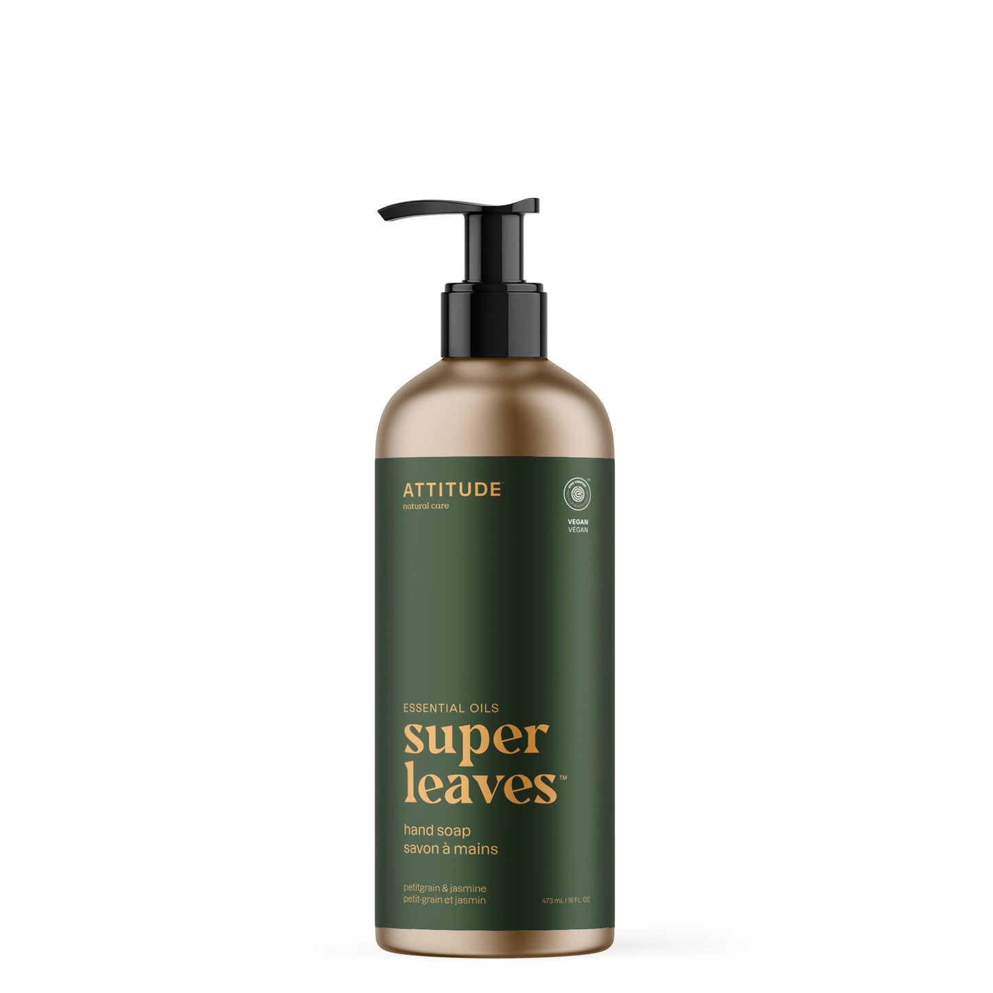 ATTITUDE Super Leaves Essential oil hand soap Petitgrain and jasmine 19091-btob_en?_main? 16 FL. OZ.