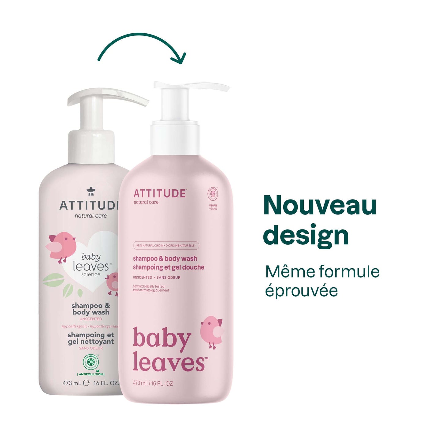 ATTITUDE baby leaves™ 2-in-1 Shampoo & Body Wash Fragrance-free 16615_en? Unscented