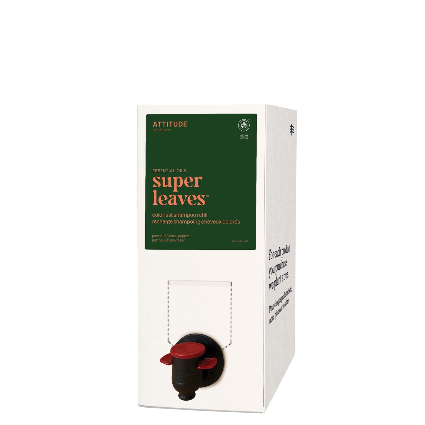 ATTITUDE super leaves essential oils colorlast shampoo refill Patchouli and black pepper 87103_en?_main? Eco-refill 67.6 FL. OZ.