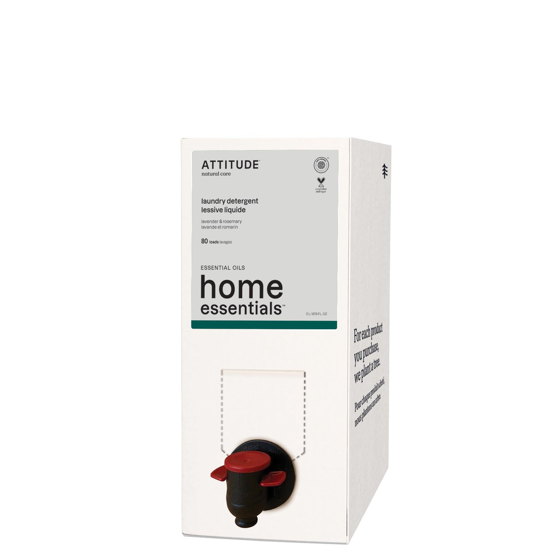 ATTITUDE Home Essentials Essential oils Laundry Detergent 87207-btob_en?_main? Lavender & Rosemary Eco-Refill 67.6 FL. OZ.