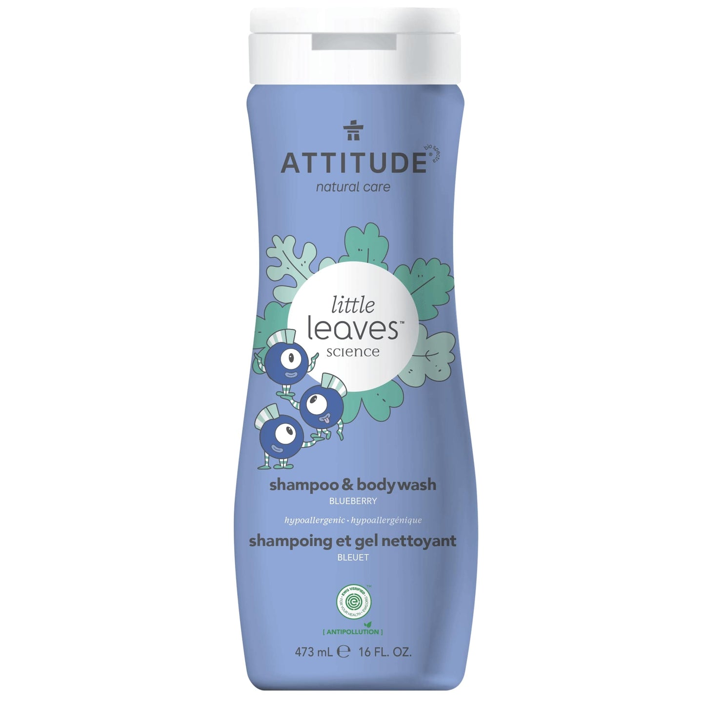 ATTITUDE little leaves™ Shampoo and Body Wash 2-in-1 for kids Blueberry - 16 FL. OZ. 11016_en?_main? Blueberry / 16 FL. OZ.