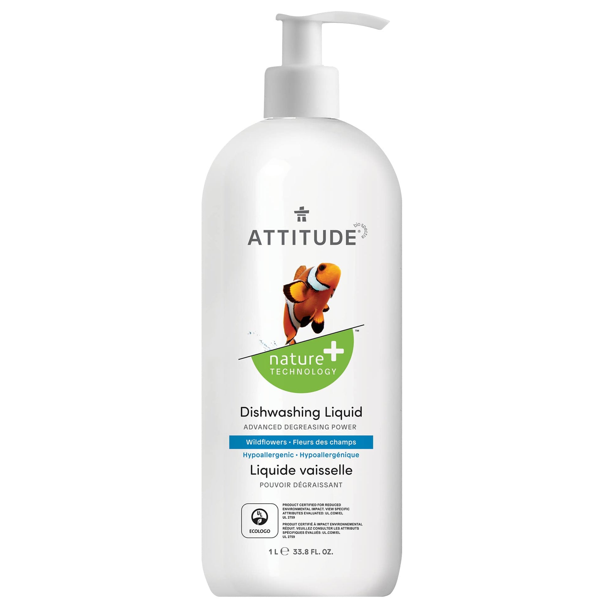 ATTITUDE Nature+ Dishwashing Liquid Wildflowers 13183_en?_main? Wildflowers / 33.8 FL. OZ.