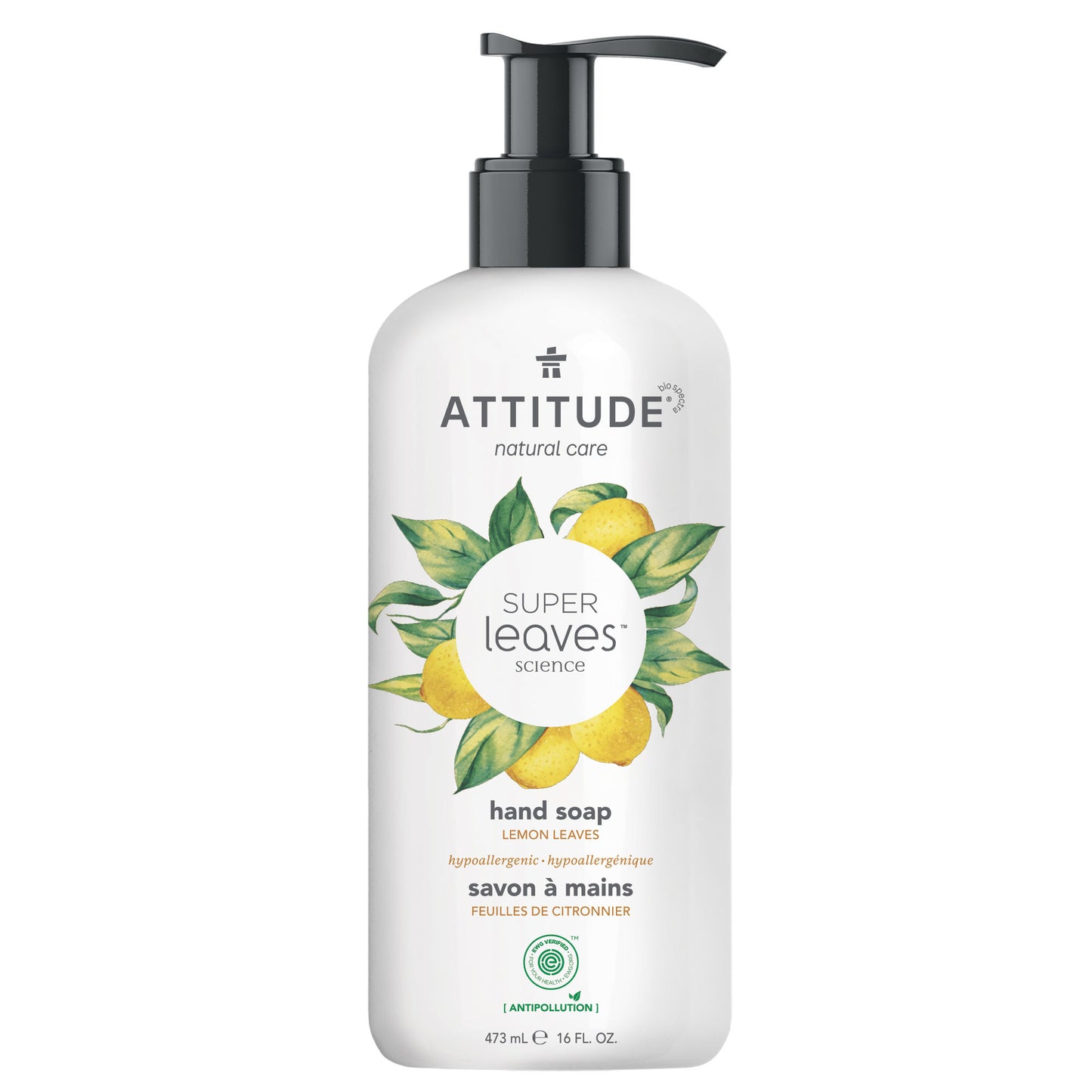 ATTITUDE Super leaves™ Liquid Hand Soap Lemon Leaves 14092_en?_main? Lemon Leaves 16 FL. OZ.