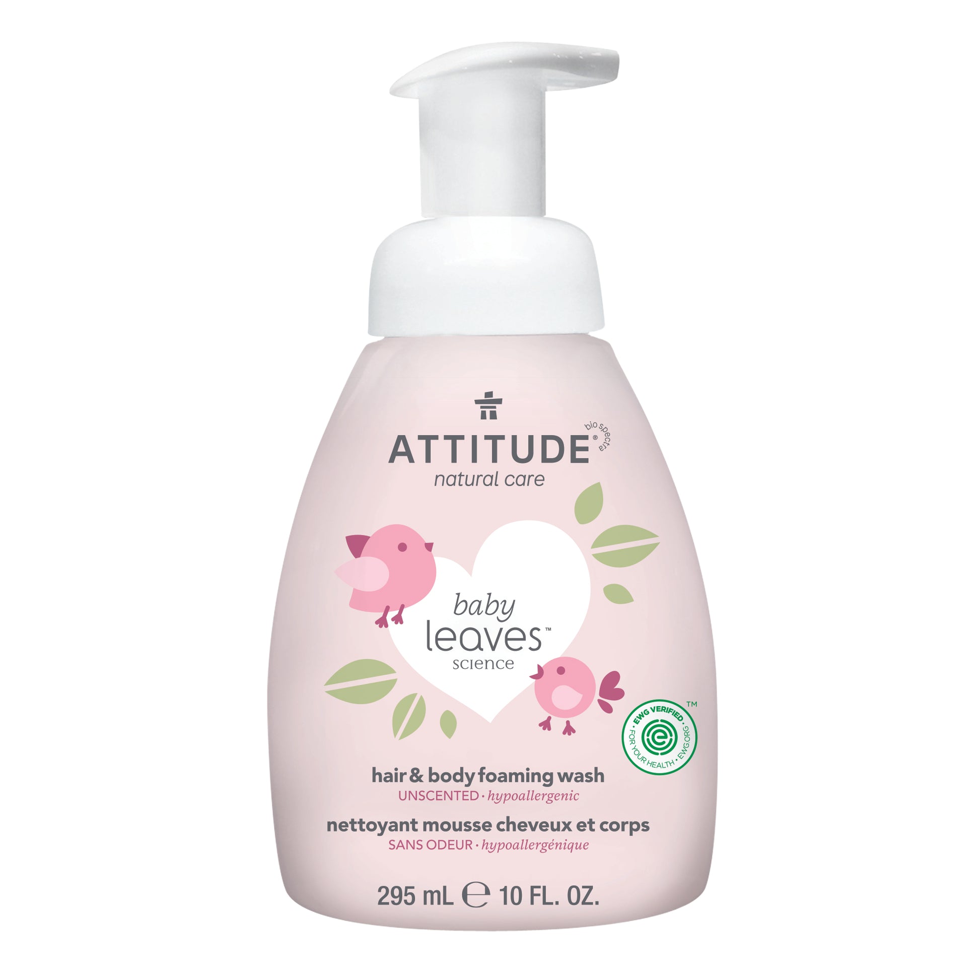 ATTITUDE baby leaves™ 2-in-1 Hair and Body Foaming Wash Fragrance-free 16635_en?_main? Unscented