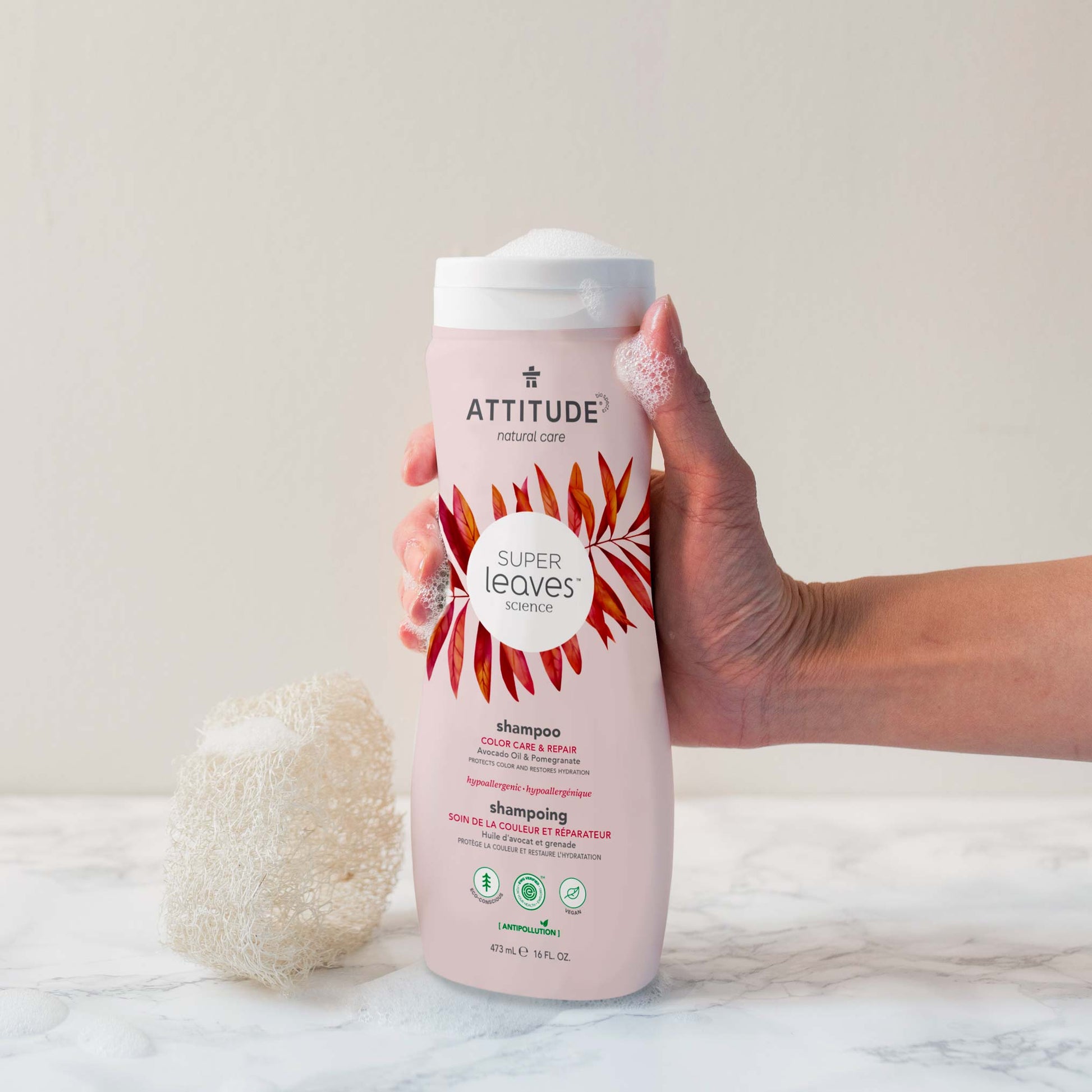 ATTITUDE shampoo color care repair avocado oil pomegranate 11094_en?_hover? 16 FL. OZ.