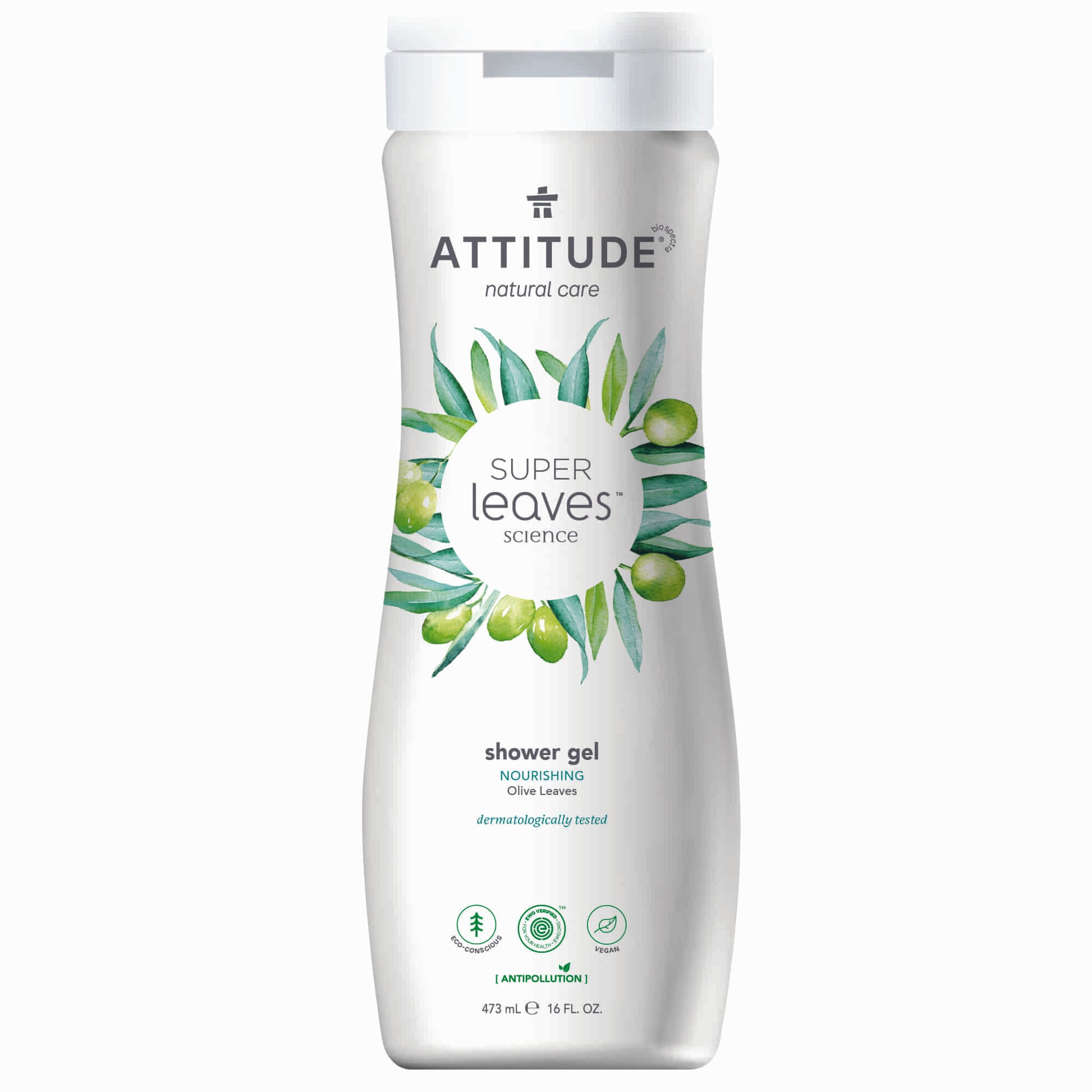 ATTITUDE Super leaves™ Shower Gel Nourishing Olive Leaves 11293_en?_main? 16 FL. OZ.