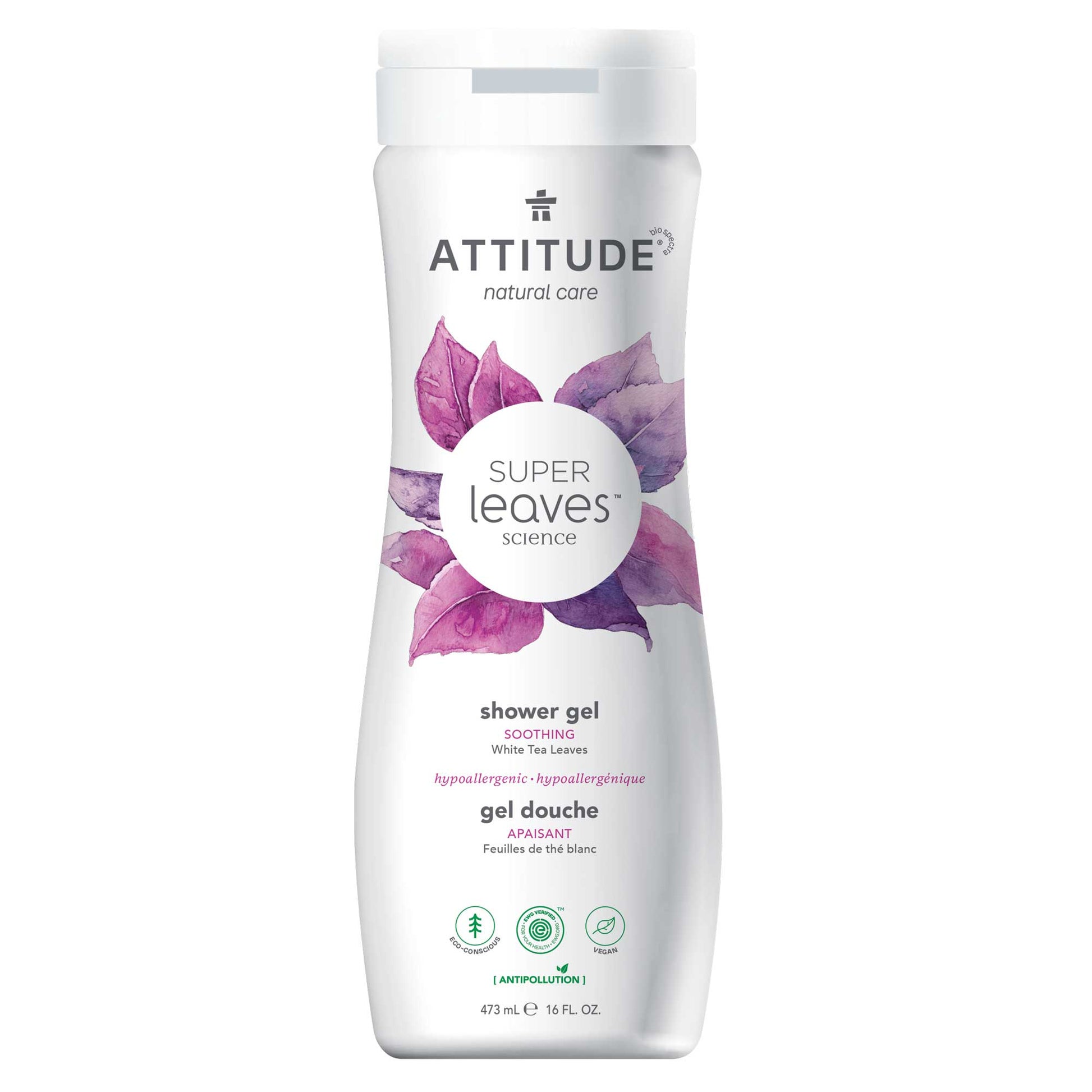ATTITUDE Super leaves™ Shower Gel Soothing White Tea Leaves 473mL _en?_main? White Tea Leaves 16 FL. OZ.