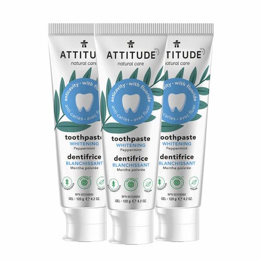 Adult Toothpaste with fluoride trio  Whitening  ATTITUDE BDL_3-16731 _en?_main? Whitening