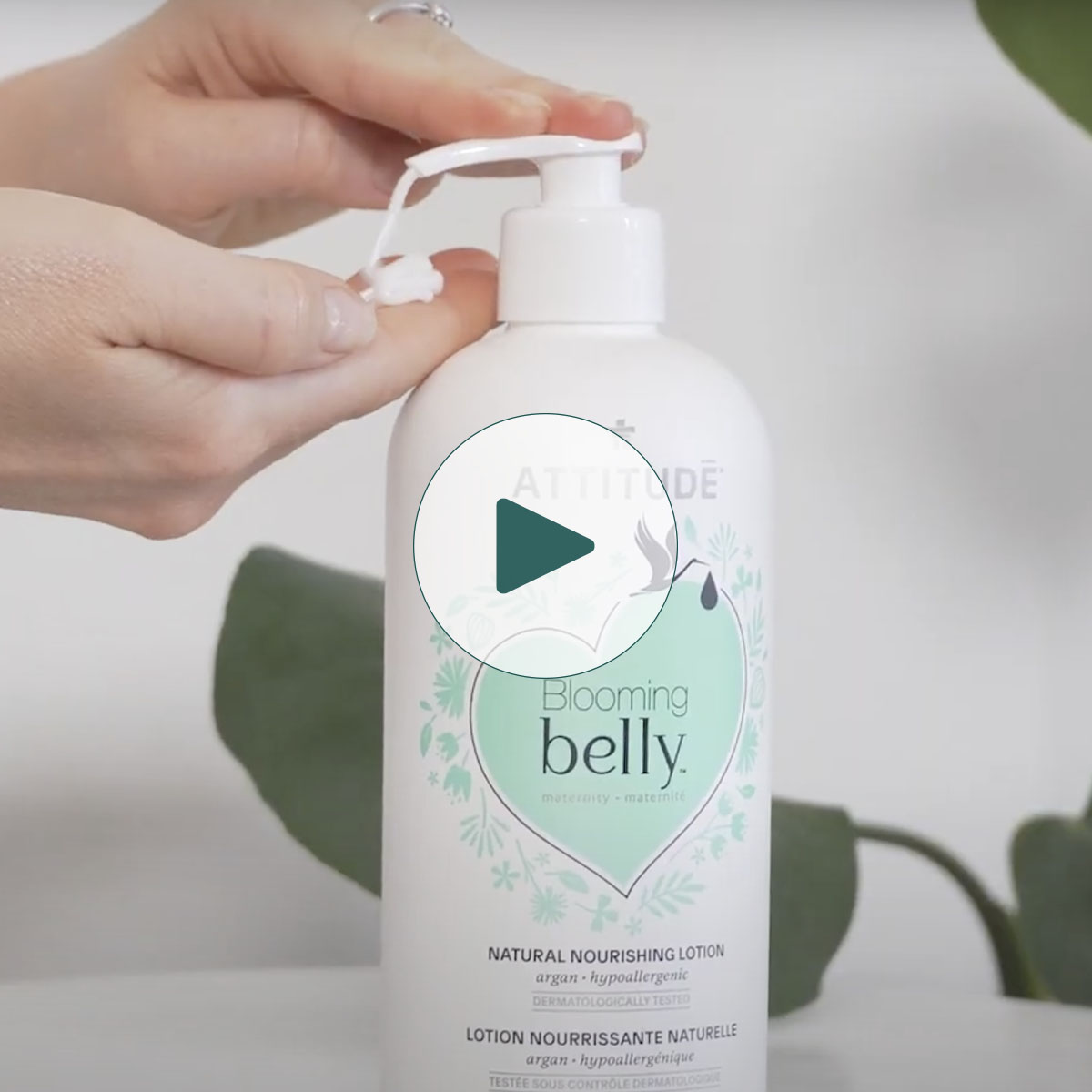 ATTITUDE Blooming belly™ Pregnancy Safe Body Cream Argan 18120_en? 8 FL. OZ.