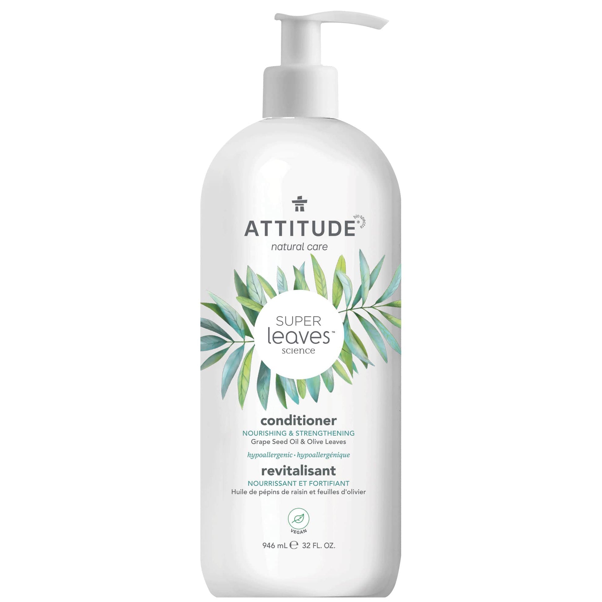 ATTITUDE Super Leaves Conditioner Nourishing & Strengthening : Super leaves™ : Restores and strengthens dry and damaged hair 11513_en?_main? 32 FL. OZ.