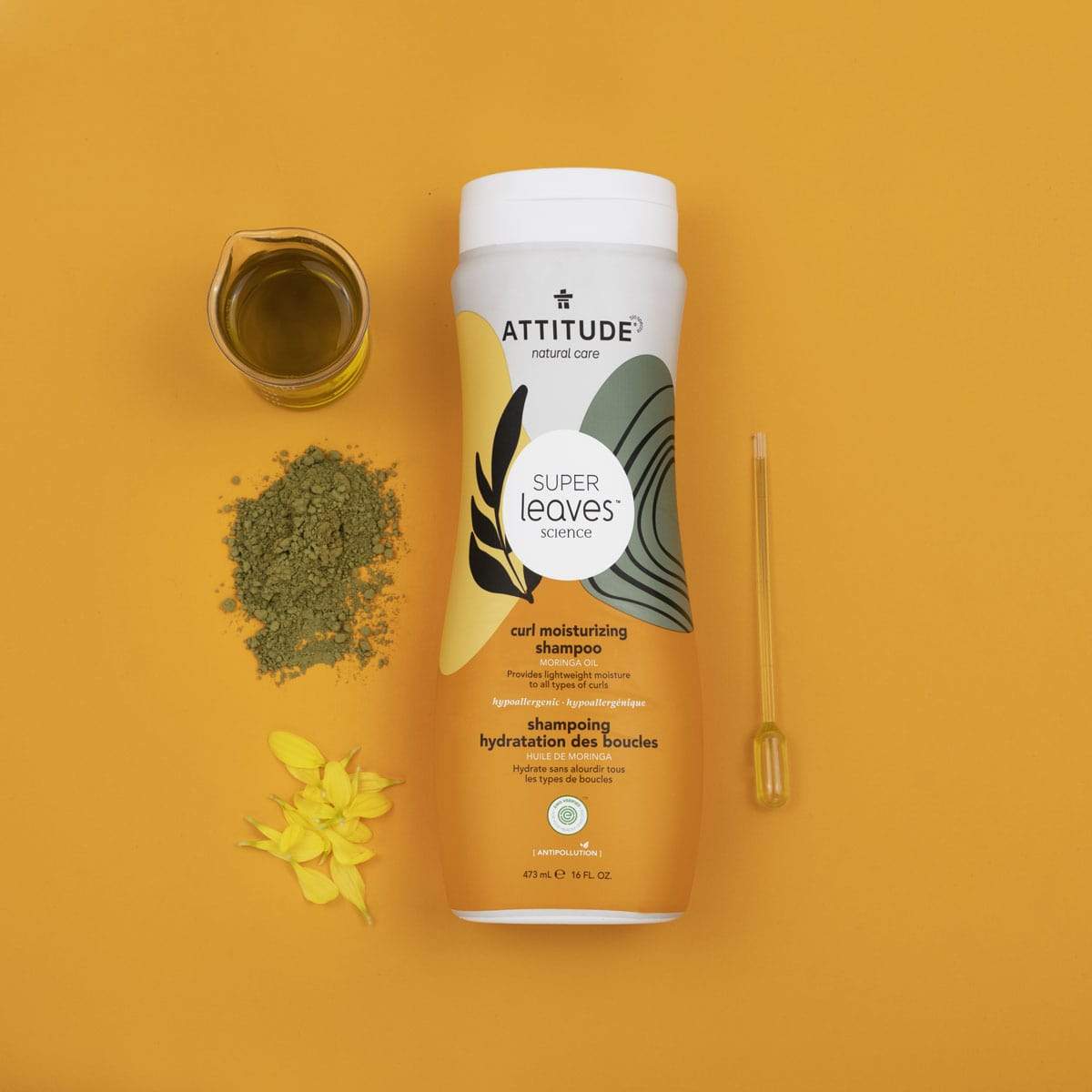 Super Leaves - Curl Moisturizing Shampoo - Model with product_en?_product_ingredientsl?