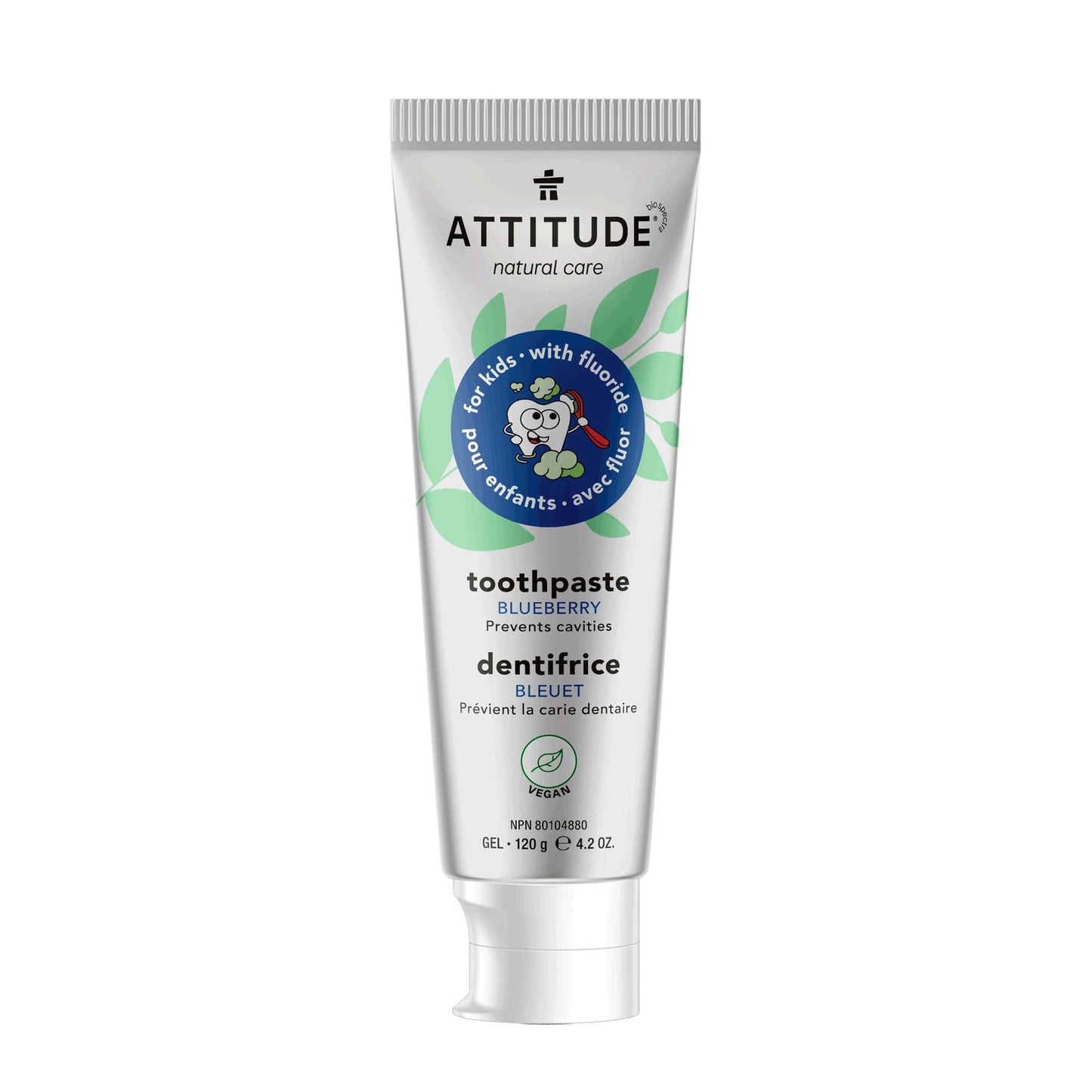 ATTITUDE Toothpaste with fluor for kids - Blueberry_en?_main? 120g Blueberry