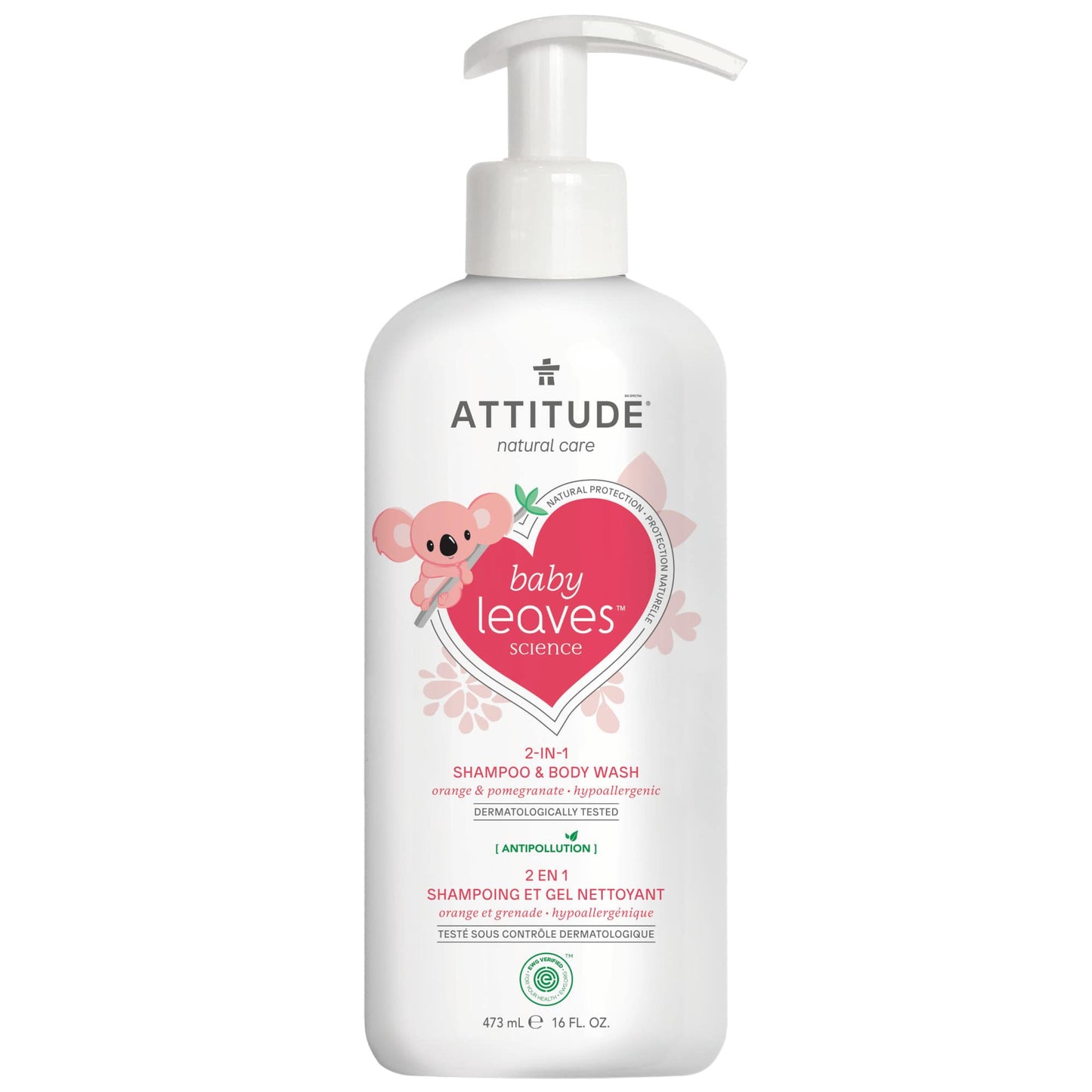 ATTITUDE  baby leaves™  2-In-1 Shampoo and Body Wash   Orange and Pomegranate 16611_en?_main? Orange and Pomegranate