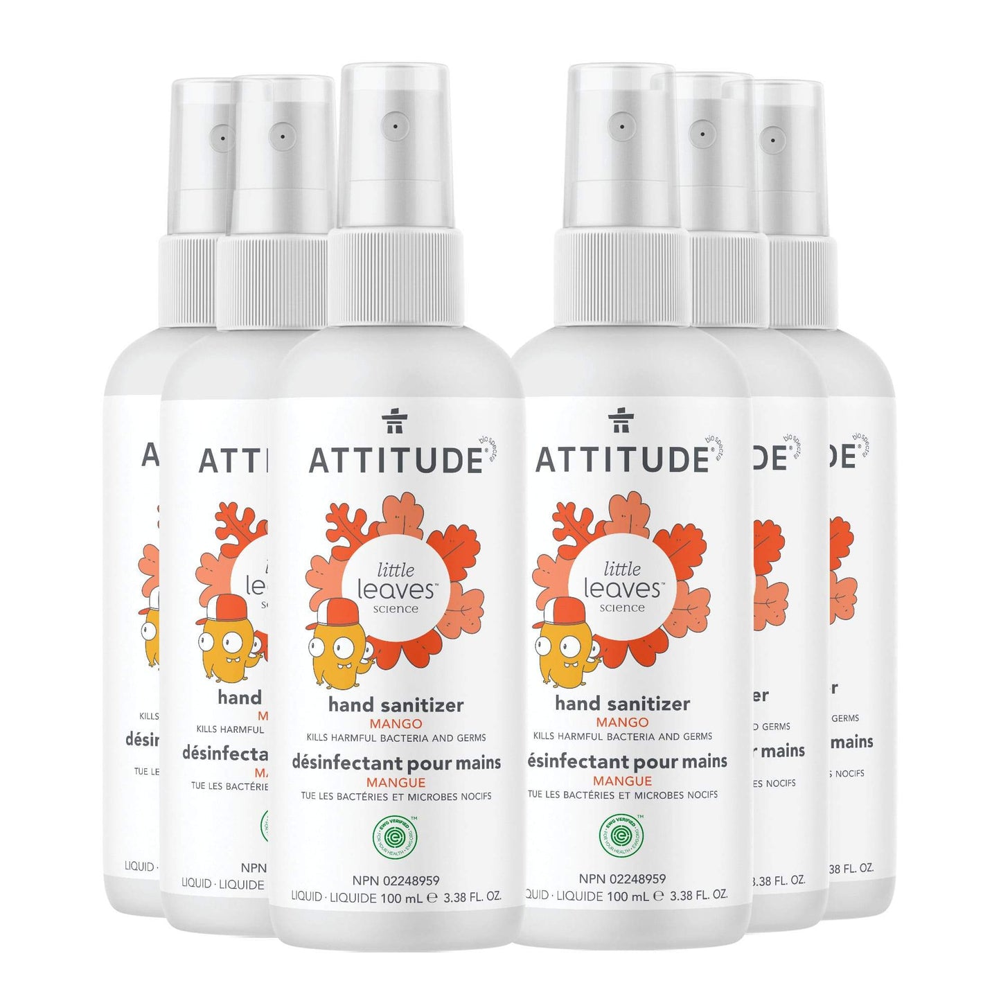Hand Sanitizer little leaves™ - mangue BDL-6-21318_en?_main? Mango / 6 units - 3.38 FL. OZ.