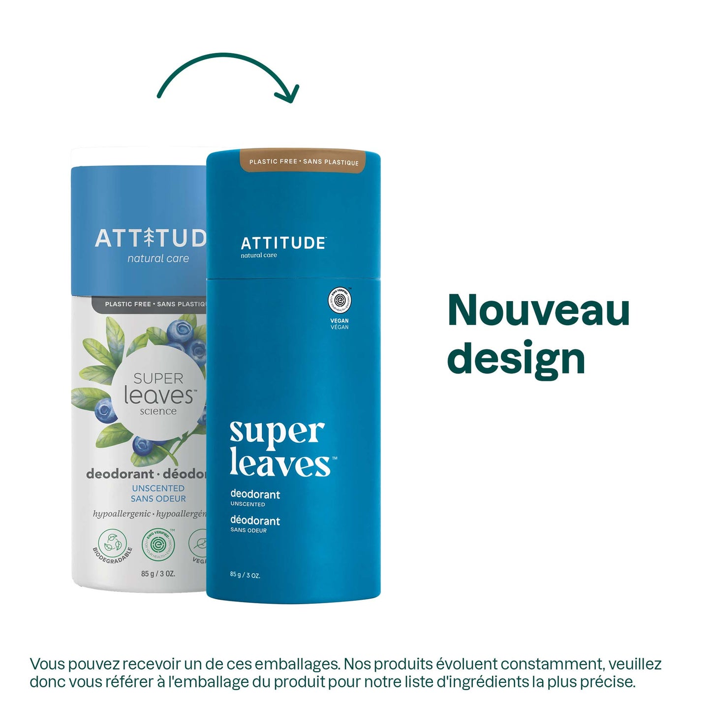 Plastic Free Deodorant : SUPER LEAVES™.