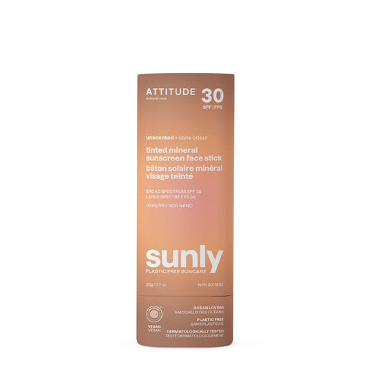 Tinted mineral sunscreen face stick SPF 30 : Sunly