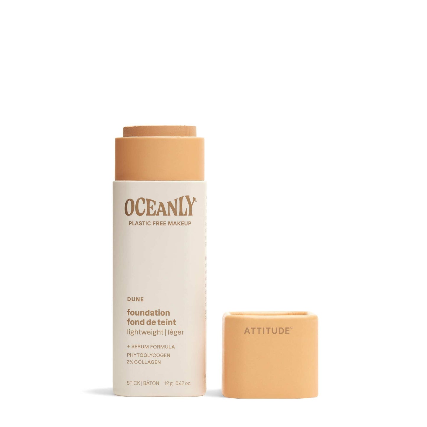 ATTITUDE Oceanly Light Coverage Foundation Stick Dune 12g Unscented 16142-btob_en?_main?