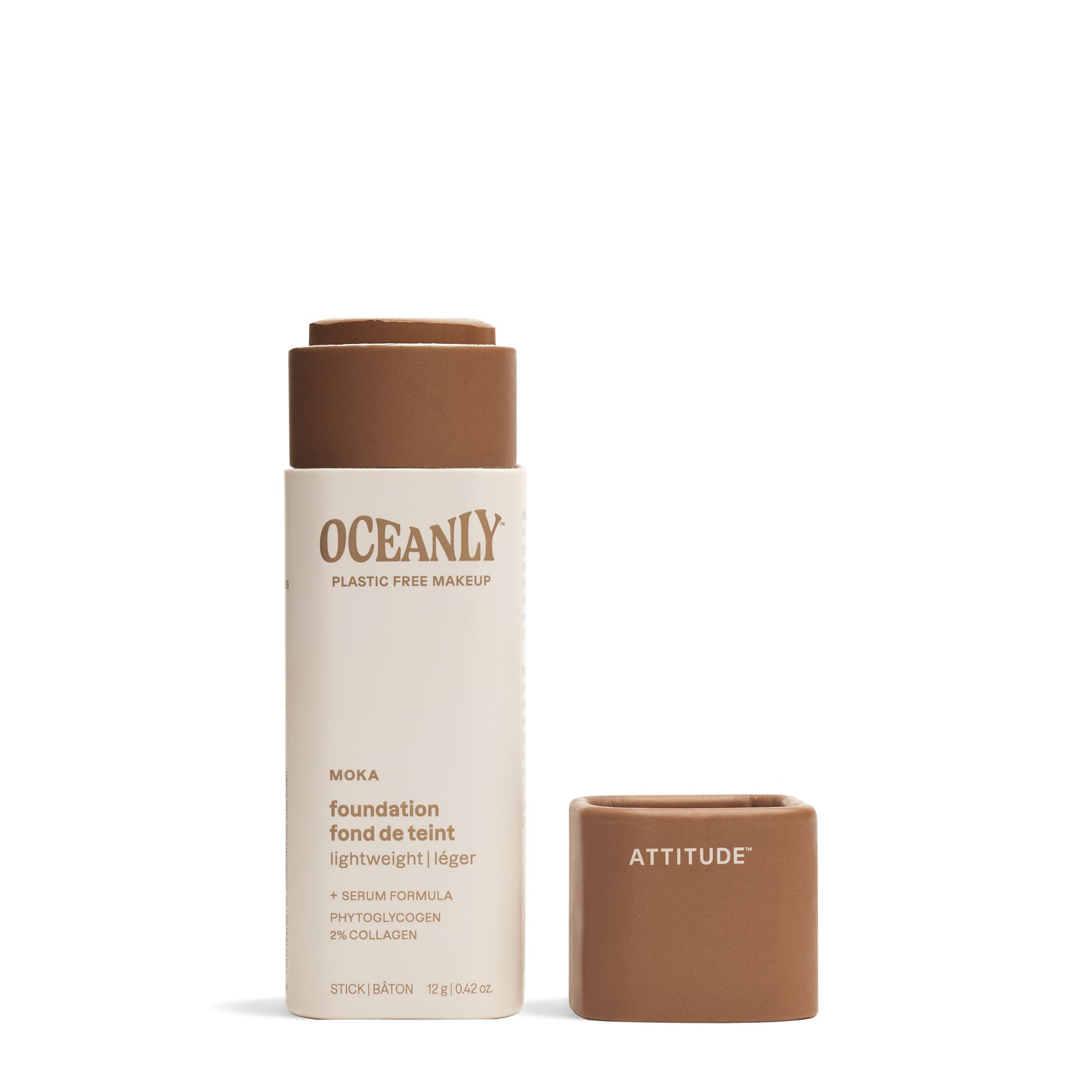 ATTITUDE Oceanly Light Coverage Foundation Stick Moka 12g Unscented 16144-btob_en?_main?