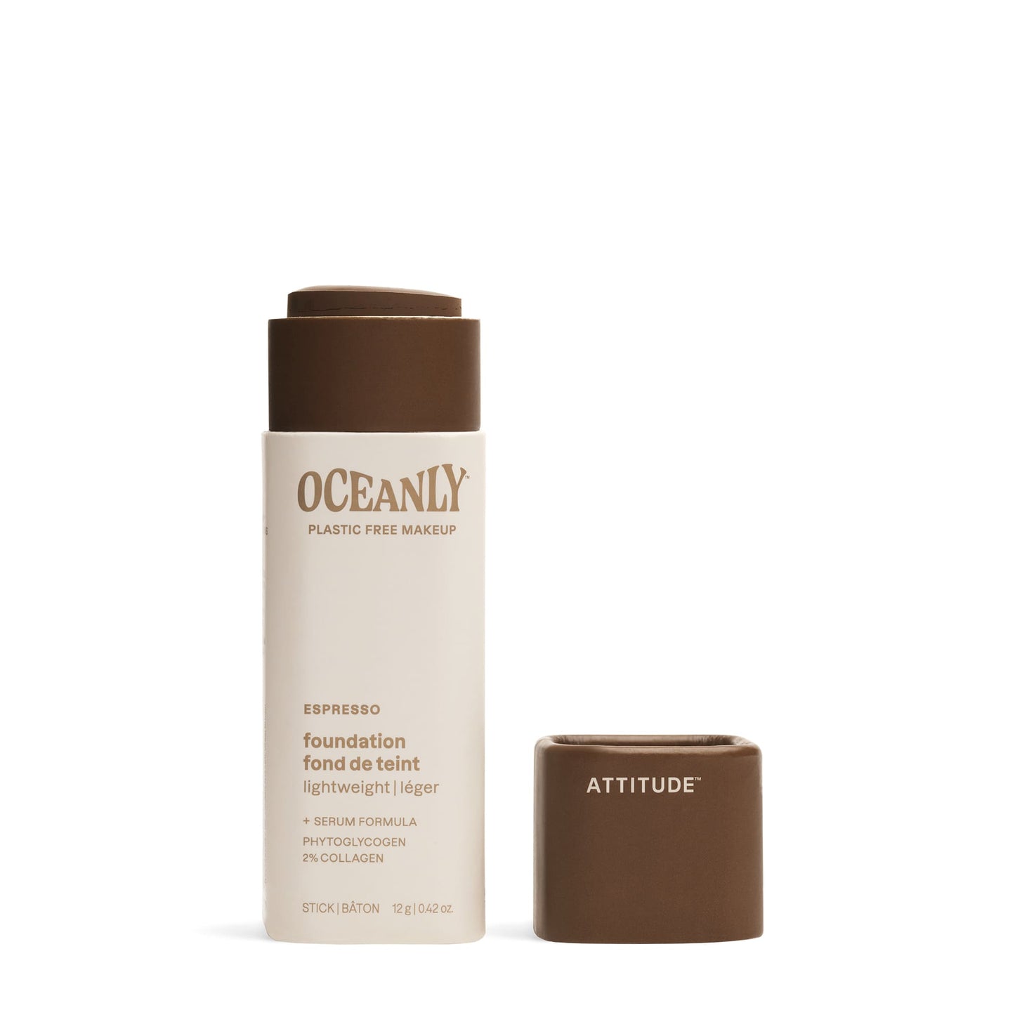 ATTITUDE Oceanly Light Coverage Foundation Stick Espresso 12g Unscented 16145-btob_en?_main?