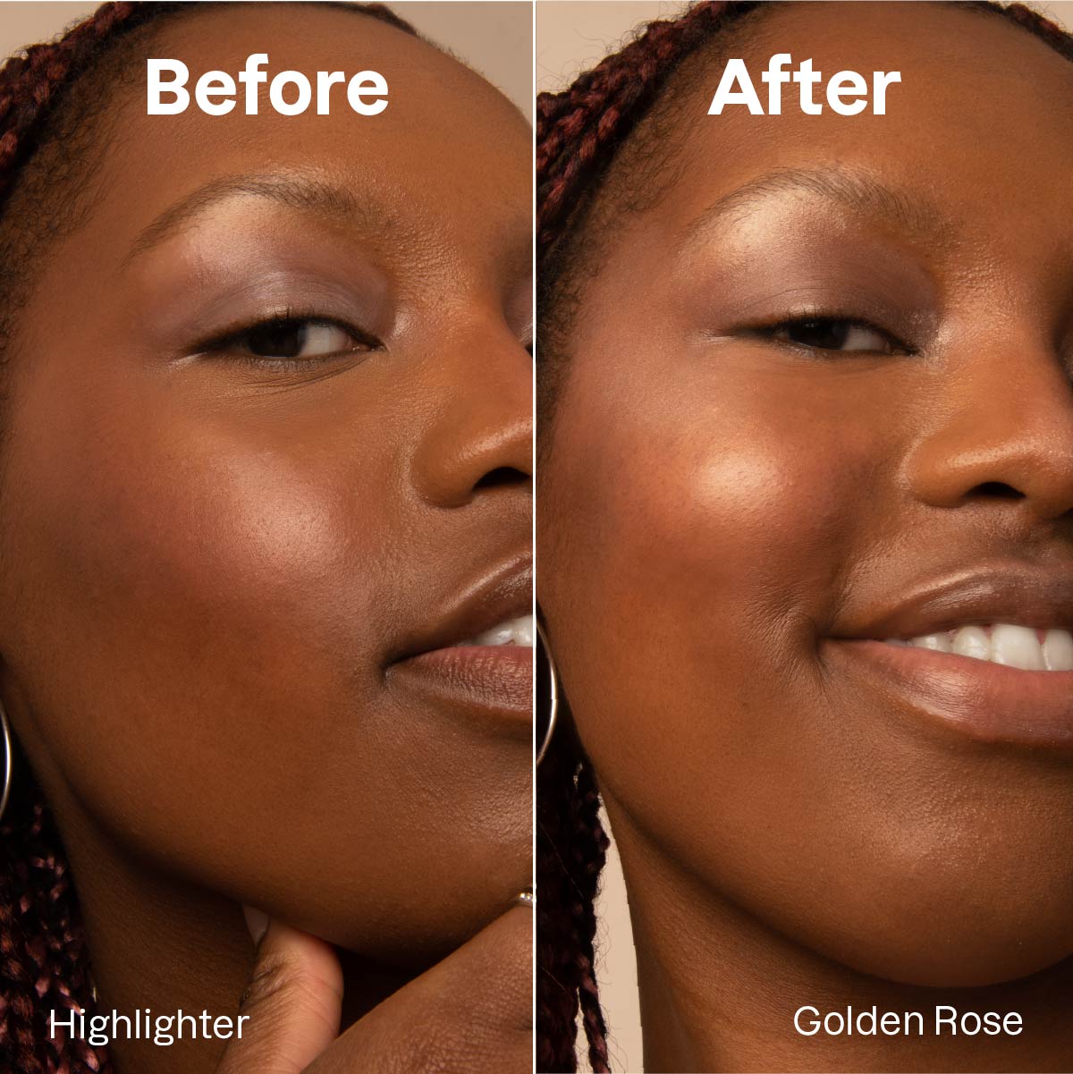 ATTITUDE Oceanly Cream highlighter Stick before-after Golden Rose 8.5g Unscented 16156-btob_en?