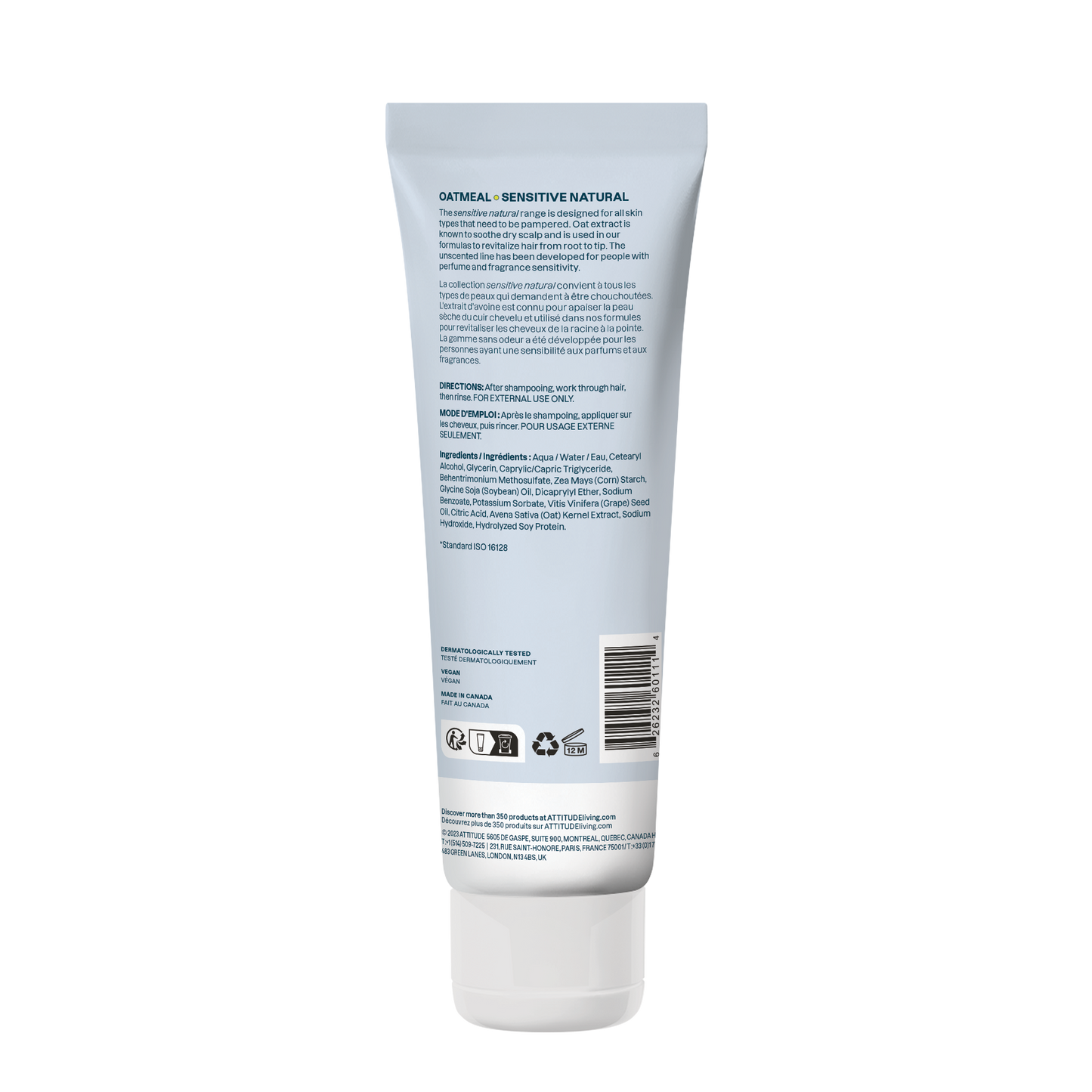 Oatmeal sensitive care Conditioner : Extra Gentle & Volumizing