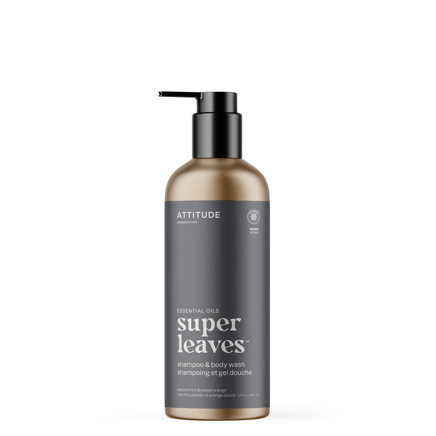 ATTITUDE Super Leaves Essential oil shampoo body wash Peppermint and sweet orange 19004_en?_main? 16 FL. OZ.
