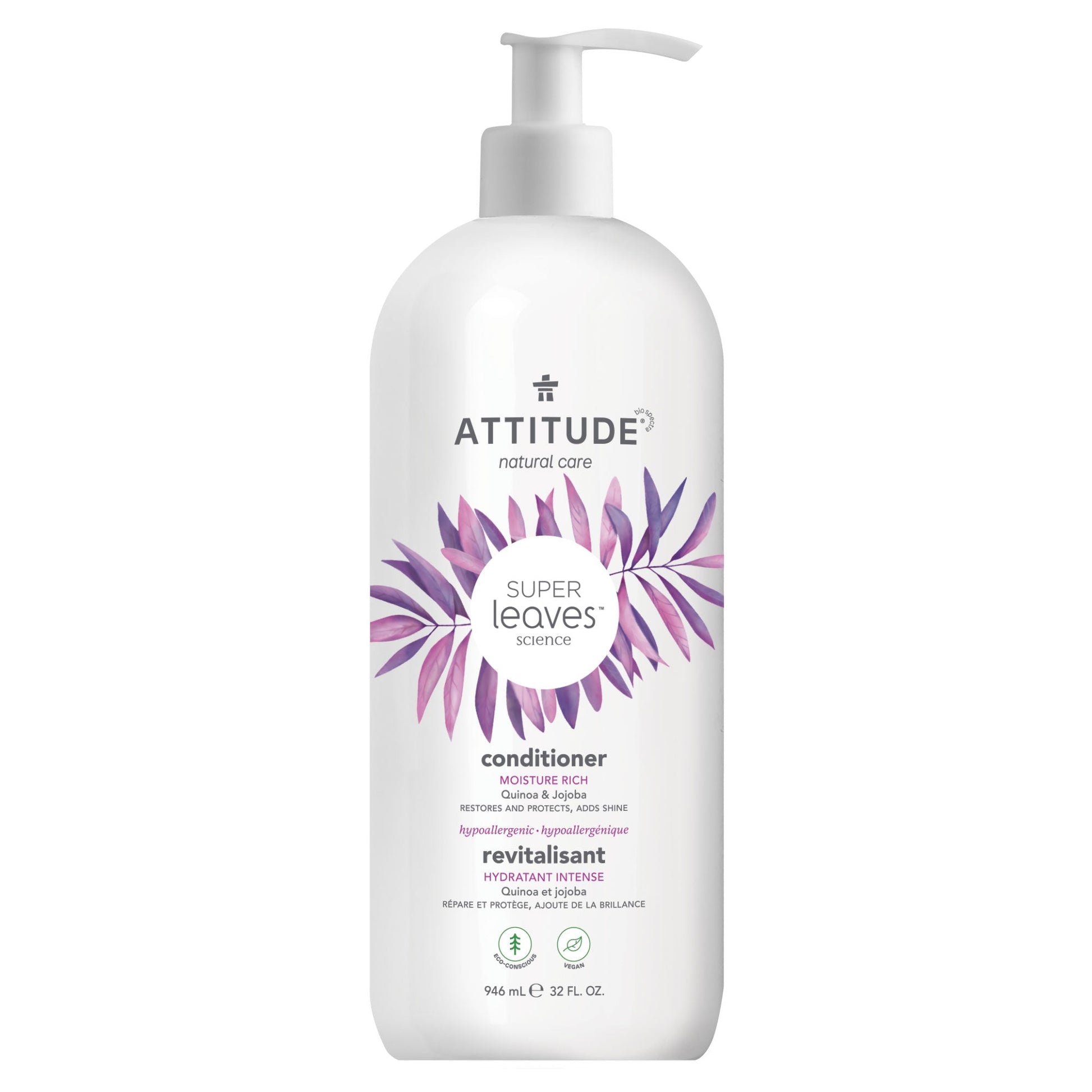 ATTITUDE Super Leaves Conditioner Moisture Rich Restores and protects 11517_en?_main? 32 FL. OZ.