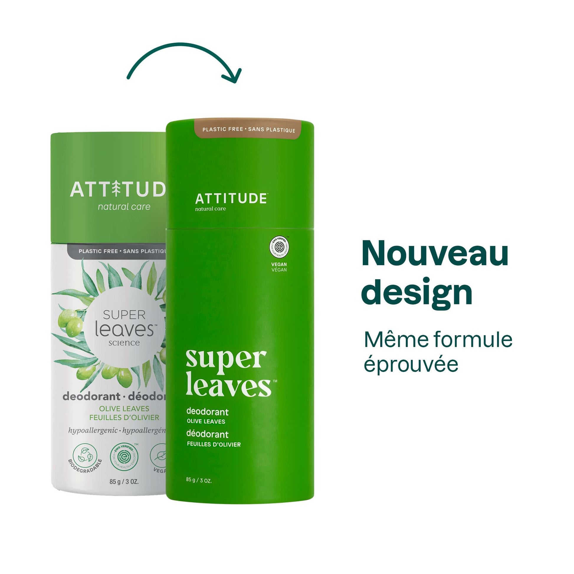 ATTITUDE Super leaves Biodegredable Deodorant Olive Leaves 11993_en? Olive Leaves 1 unit