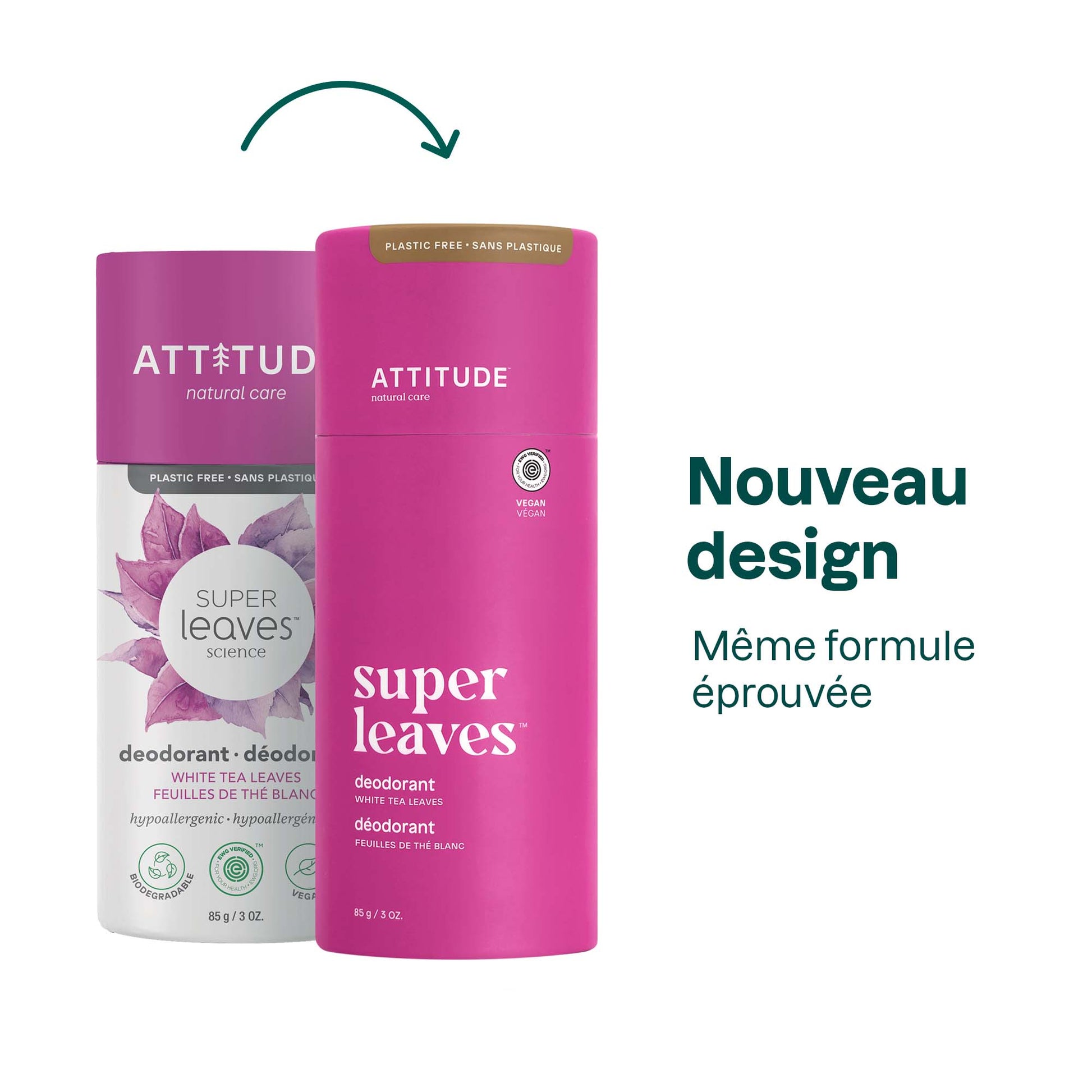 ATTITUDE Super leaves Biodegredable Deodorant White Tea Leaves 11997_en? White Tea Leaves 1 unit