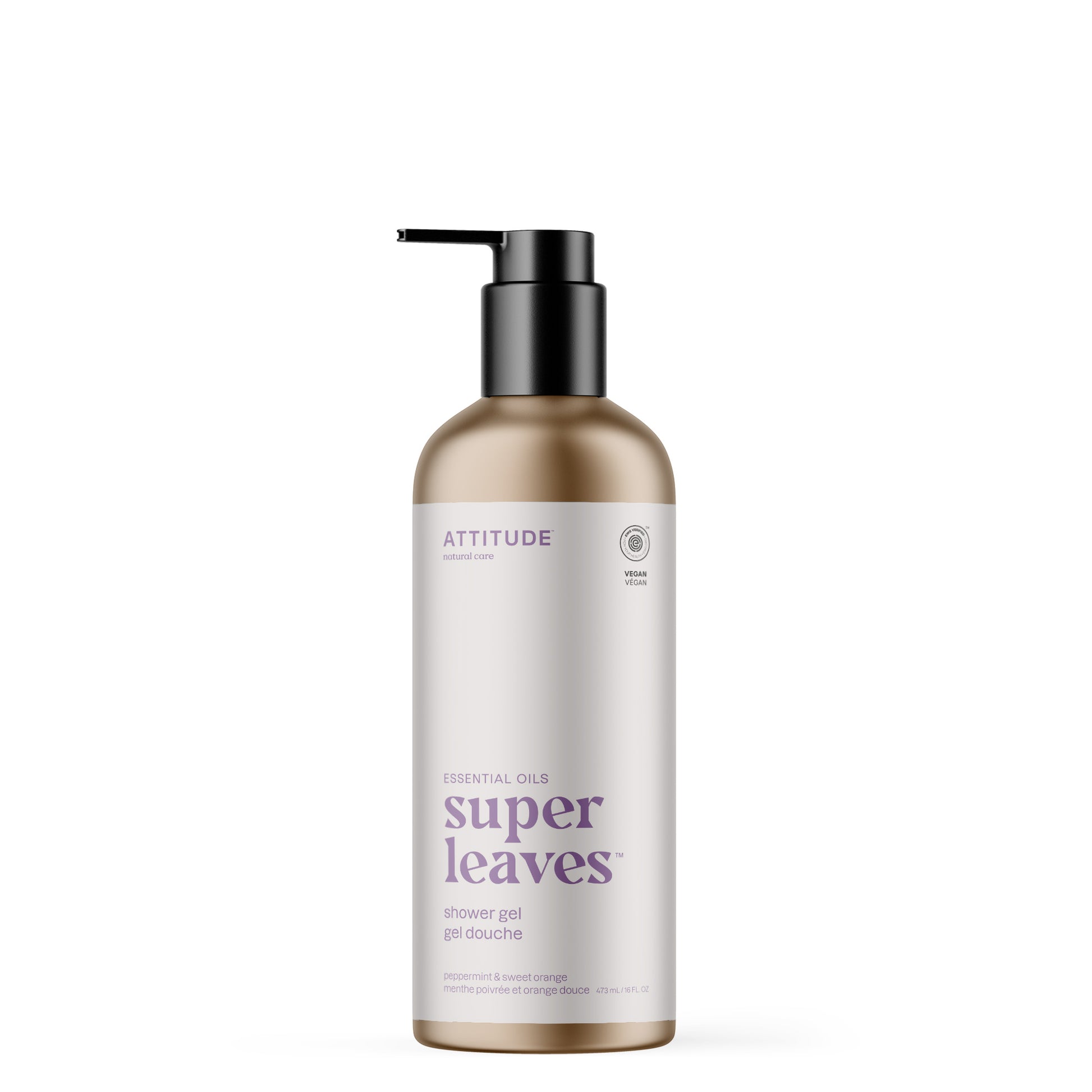 ATTITUDE Super Leaves Essential oils shower gel Peppermint and sweet orange 19834_en?_main? 16 FL. OZ.