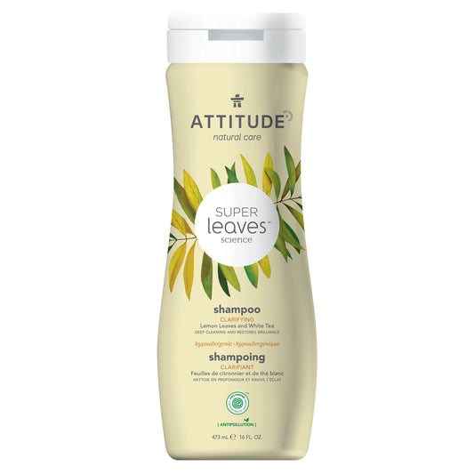 ATTITUDE Super leaves™ Shampoo Clarifying Deep cleaning and Restores brilliance 11092_en?_main? 16 FL. OZ.