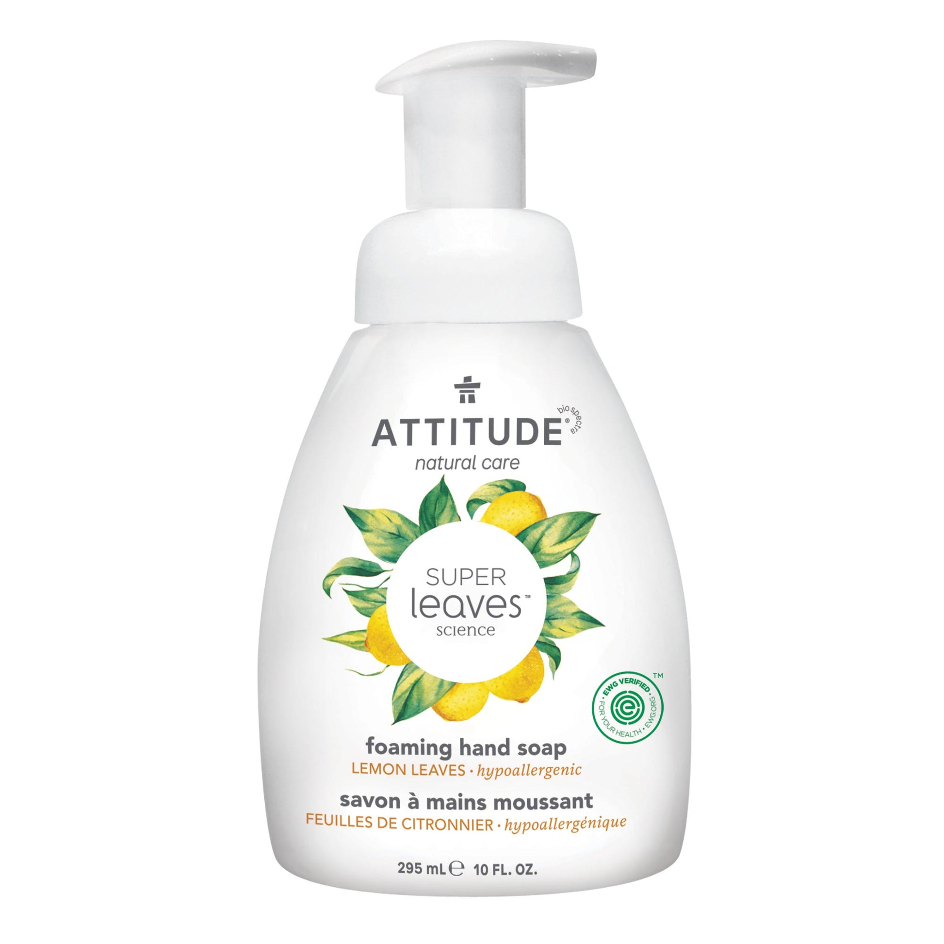 ATTITUDE  Super leaves™  Foaming Hand Soap   Lemon Leaves _en?_main? 10 FL. OZ.