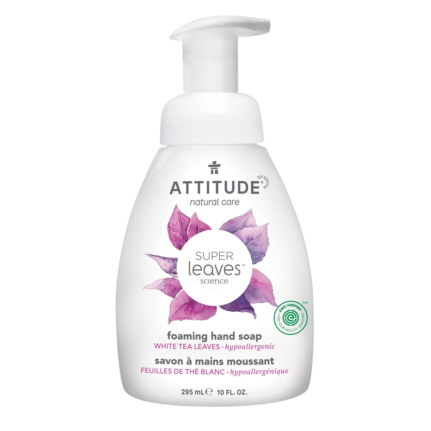 ATTITUDE  Super leaves™  Foaming Hand Soap   White Tea Leaves _en?_main? 10 FL. OZ.