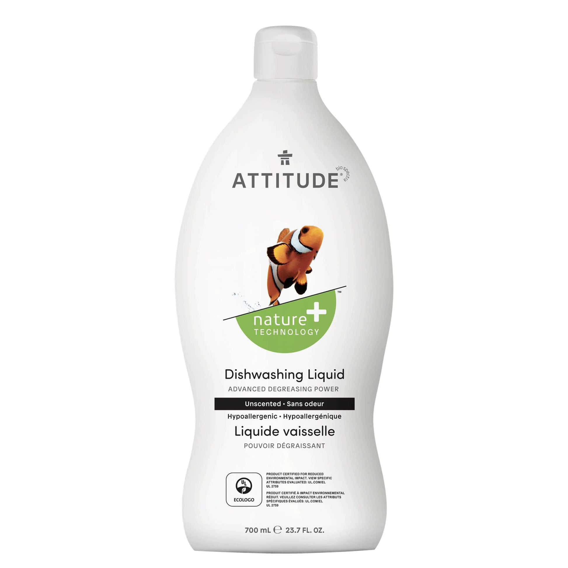 ATTITUDE Nature+ Dish Soap Unscented 13170_en?_main? Unscented / Bottle 23.7 FL. OZ.