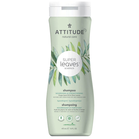 ATTITUDE Super leaves™ Shampoo Nourishing & Strengthening Restores and strengthens dry and damaged hair 11093_en?_main? 16 FL. OZ.