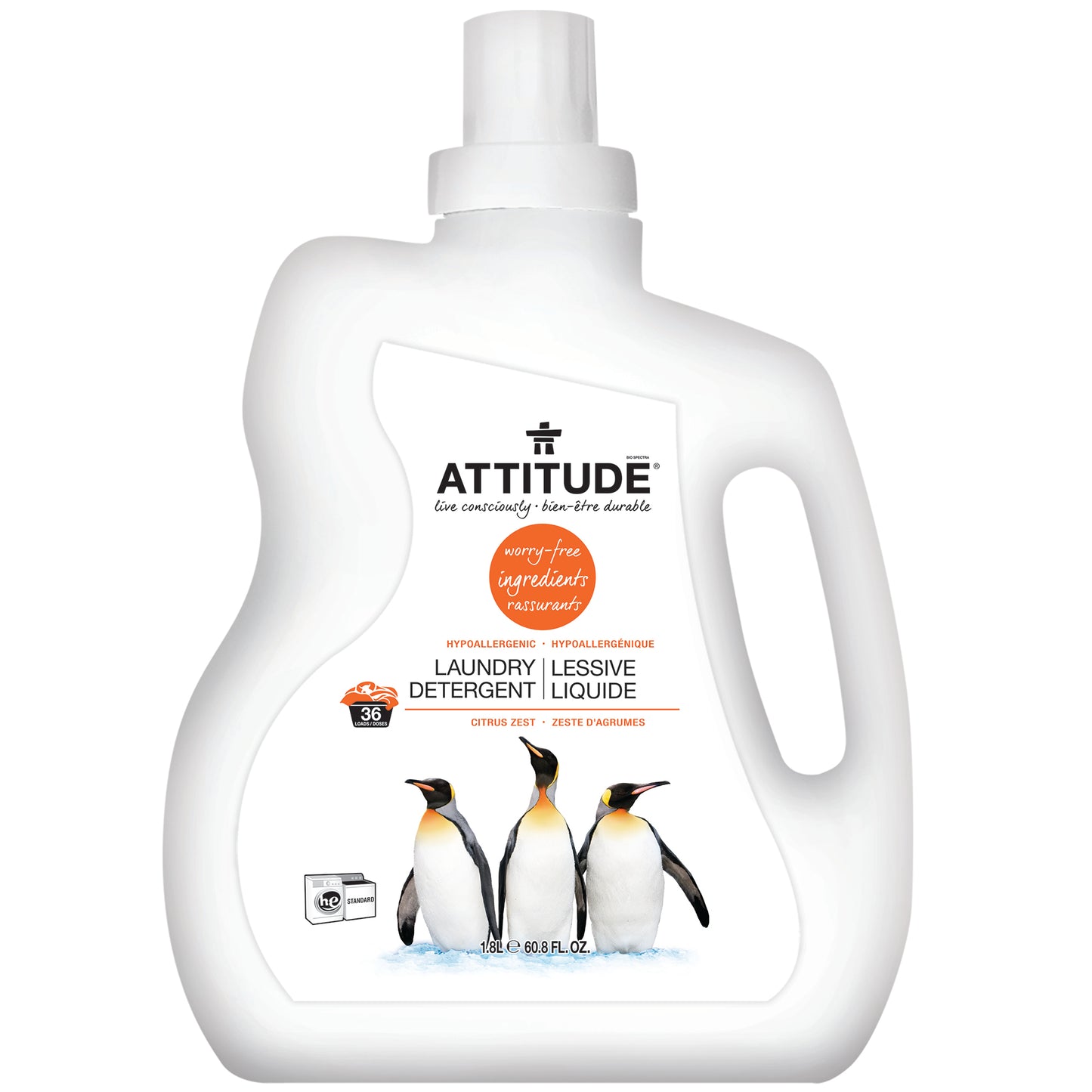 ATTITUDE Natural Laundry Detergent, Nature+, fragrance Citrus Zest 12072_en?_main?