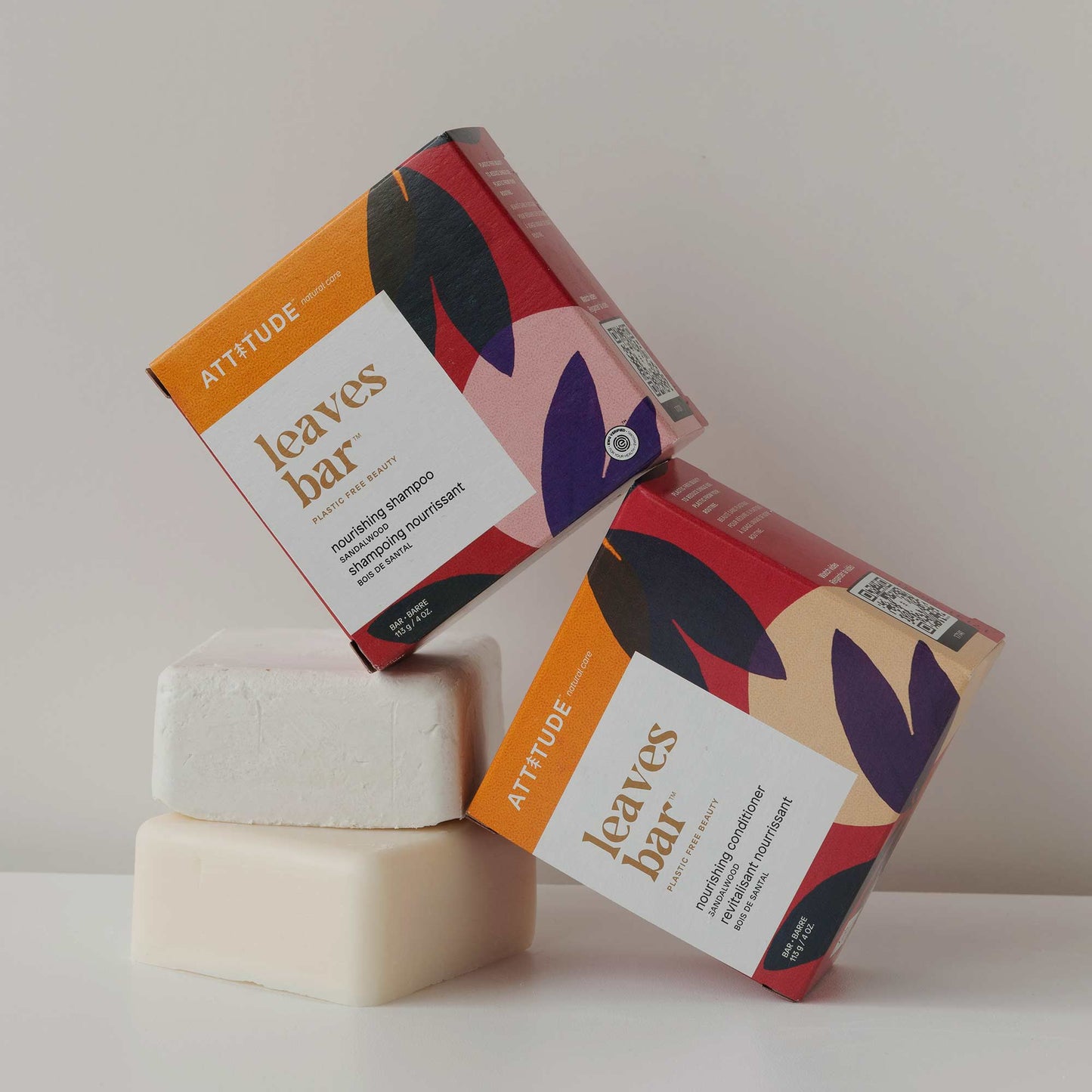 Nourishing Shampoo & Conditioner Bar Duo : leaves bar™