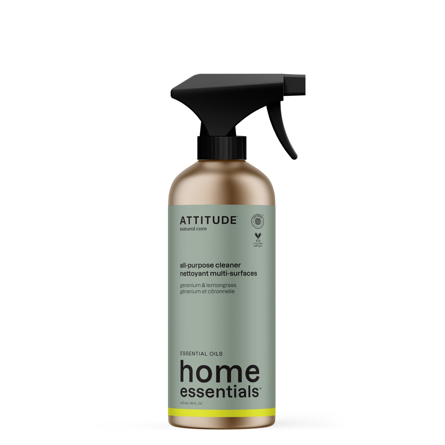 ATTITUDE Home Essentials Essential oils All-Purpose Cleaner 19188_en?_main? Geranium & Lemongrass 16 FL. OZ.